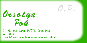 orsolya pok business card